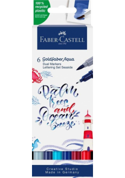 Pisak akwarelowy Goldfaber Aqua 6szt FABER CASTELL