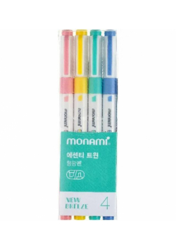 Zakreślacz Essenti Twin 4kol new breeze MONAMI