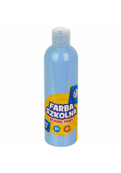 Farba szkolna naturalna tempera Astra 250 ml błękitna