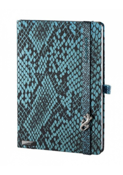Notes A5 Lanybook Snake Charmer w linie zielony