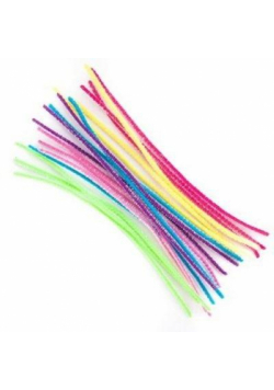 Druciki kreatywne 30cm opalizujące18szt