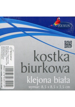 Kostka biurkowa klejona biała