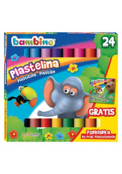 Plastelina 24 kolory Bambino