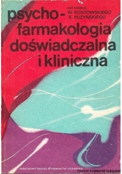 Psychofarmakologia doświadczalna i kliniczna