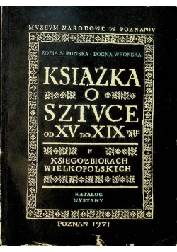 Książka o sztuce od XV do XIX wieku