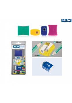 Temperówka MILAN AFILA DOUBLE + gumka 2424