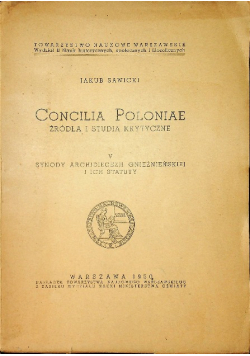 Concilia Poloniae V 1950 r.