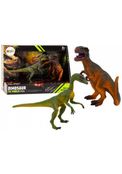 Figurki dinozaurów Tyranozaur Kompsognat 2el