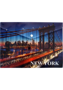 Koperta A5 New York na napę z nadrukiem PP
