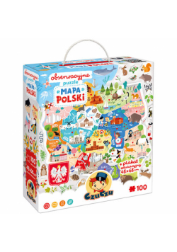 CzuCzu Obserwacyjne puzzle Mapa Polski 5+
