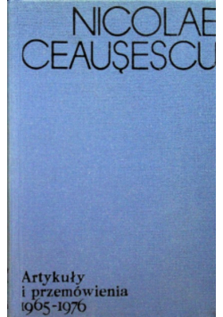 Artykuły i przemówienia 1965 - 1976