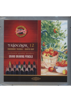 Kredki Triocolor 12 kolorów kasetka metalowa