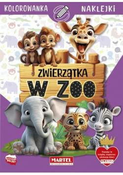 Zwierzątka w zoo z naklejkami