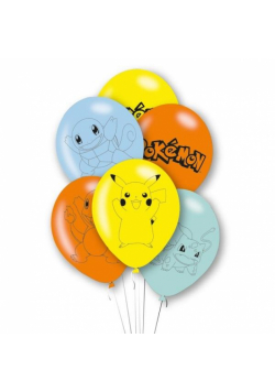 Balony lateksowy Pokemon 27,5cm 6szt.