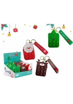 Brelok świąteczny etui pop it MIX