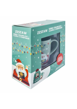 Kubek z czapką Ho, ho, ho zieleń