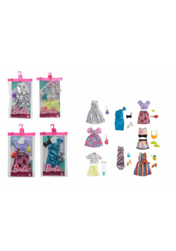 Barbie ubranka + akcesoria HJT20