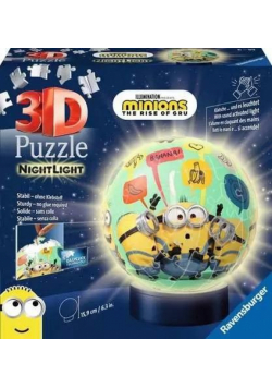 Puzzle 3D Świecąca kula: Minionki