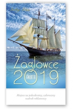 Kalendarz 2019 Reklamowy Żaglowce świata RW19