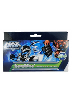 Kredki Bambino Max Steel 24 kolory