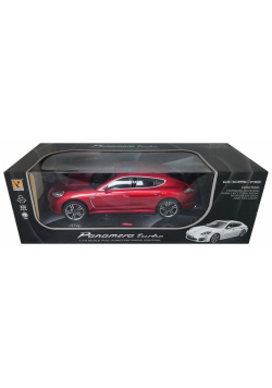 Porsche Panamera Turbo zdalnie sterowane skala 1:14 czerwone