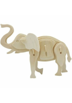 Puzzle drewniane 3D Słoń