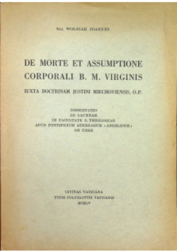 De Morte et Assumptione Corporali Virginis