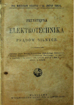 Przystępna elektrotechnika 1921 r.