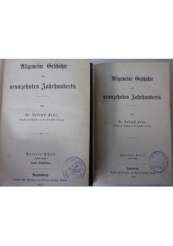 Allgemeine Geschichte des neunzehnten Jahrhunderts, tom 1-2, ok. 1876 r.