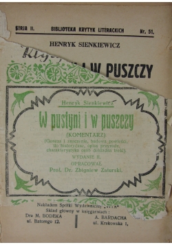 W pustyni i w puszczy , 1932 r.