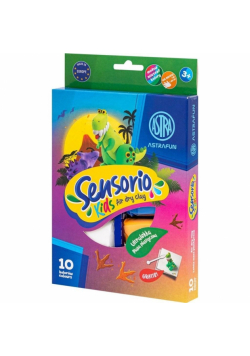 Lekka masa plastyczna Dinozaury 10kol ASTRA