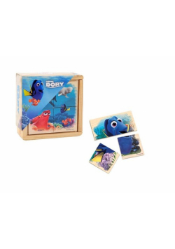 Drewniane puzzle do układania Gdzie jest Dory
