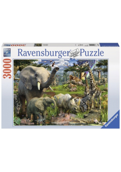 Puzzle Afrykańskie zwierzęta 3000