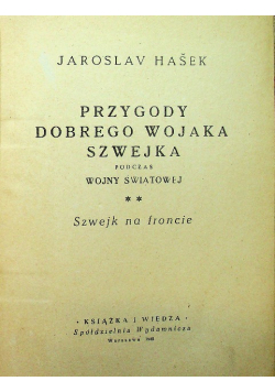 Przygody Dobrego Wojaka Szwejka 1949 r.
