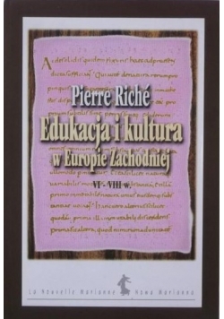 Edukacja i kultura w Europie Zachodniej VI-VIII w.