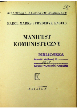 Manifest komunistyczny 1946 r.