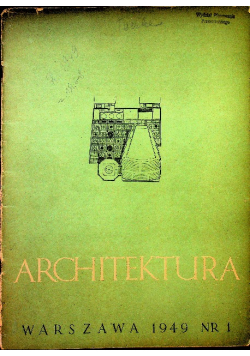 Architektura Nr 1 1949 r.