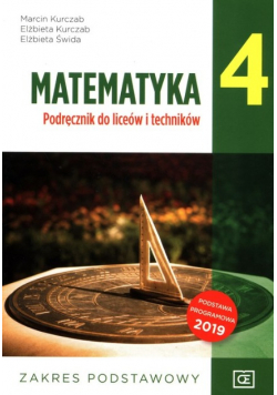 Matematyka 4 Podręcznik Zakres podstawowy