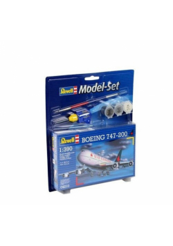Model Revell Boeing 747-200 1:390 zestaw z farbami