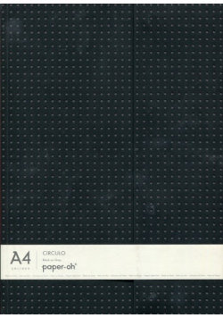 Notatnik A4 Paper-oh Black on Grey gładki
