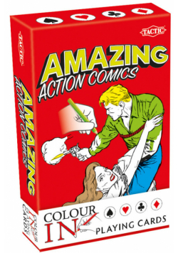 Amazing Comics Color-In Playing 55 kart do kolorowania