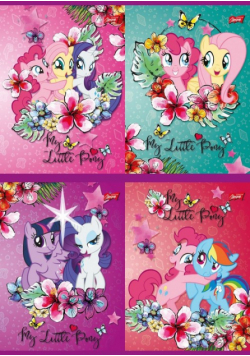 Zeszyt A5 My Little Pony w trzy linie 16 kartek 15 sztuk mix