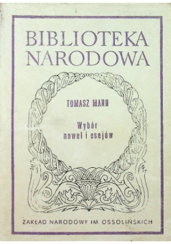 Mann Wybór nowel i esejów