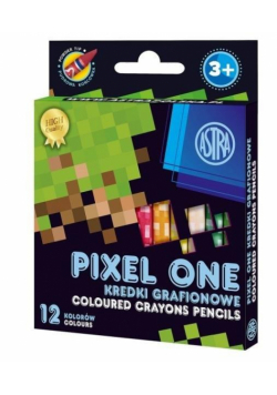 Kredki grafionowe Pixel One 12 kolorów ASTRA