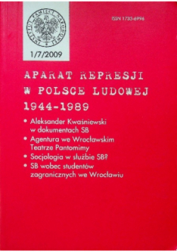 Aparat represji w Polsce Ludowej 1944-1989  Nr 1