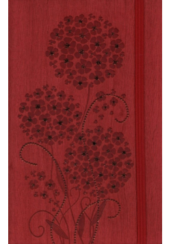 Notes A6 Ivory Geranium czerwony