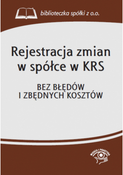 Rejestracja zmian w spółce w KRS