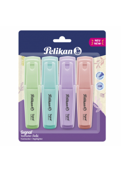 Zakreślacz signal pastel 4 kolory Pelikan