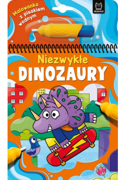 Malowanka z pisakiem wodnym. Niezwykłe dinozaury