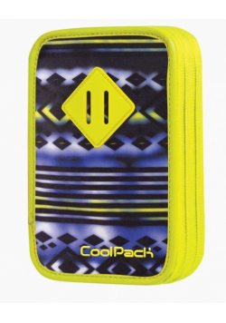 Piórnik dwukomorowy z wyposażeniem CoolPack Jumper Tie Dye Blue